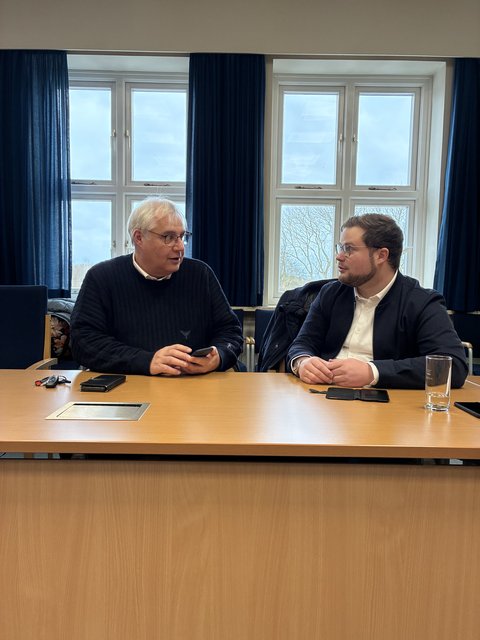 Stab zur Schnee- und Hochwasserlage im Januar 2026: Stephan Dose und Jonas Kähler im Sitzungszimmer