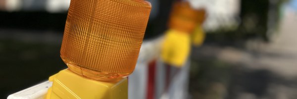 Absperrbaken für eine Verkehrssperrung